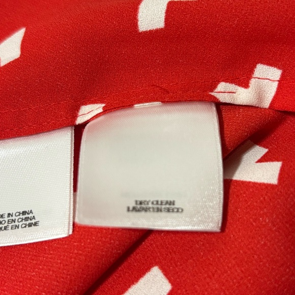 Anne Klein Plus Size Red Print Sleeveless Midi Dress - Picture 10 of 11